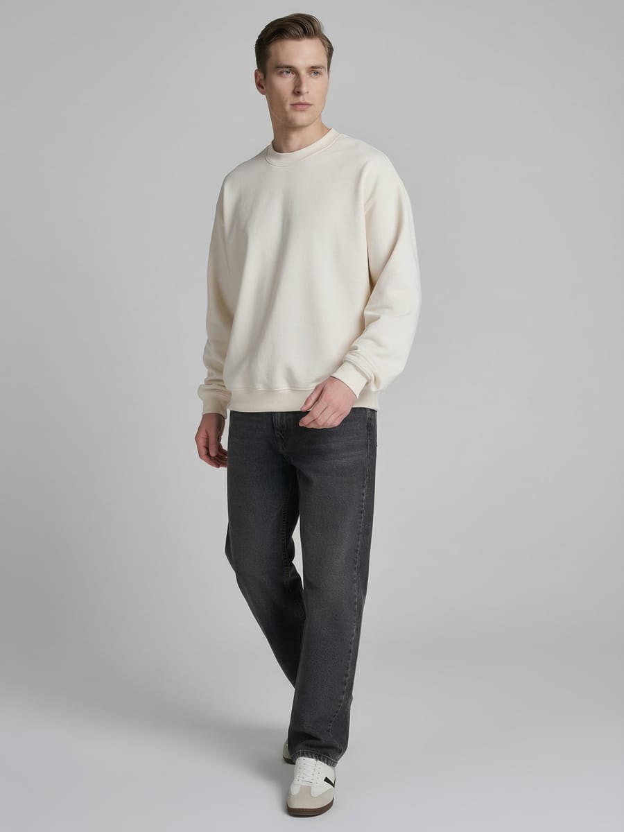 Свитшот базовый однотонный